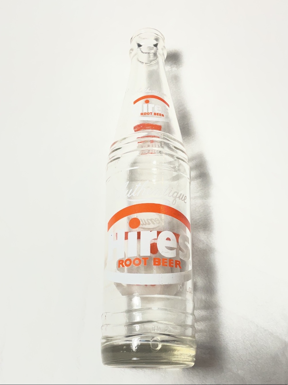 VINTAGE HIRES ROOT BEER GLASS BOTTLE